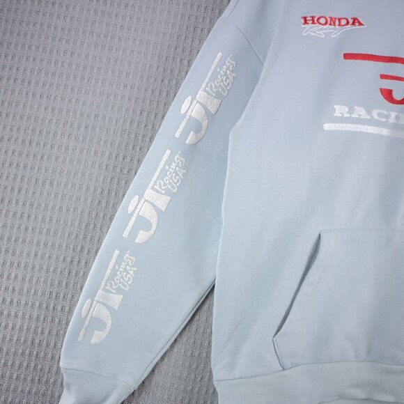 Bershka x Honda Graphic Print Hoodie Blue S - Picture 3 of 8